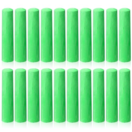 ywmigl 20 Pcs Sidewalk Chalks for Kids Non Toxic Jumbo Chalk for Party Gift Outdoor Art Classroom Play Painting (Lime green)