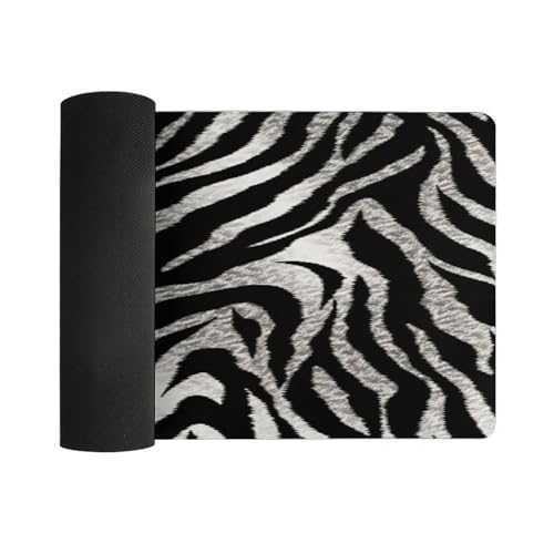 Tapete para mouse con diseño de cebra blanco y negro miniatura 3