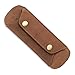 Produktbild LEABAGS Premium Schulterpolster I Schulterpolster aus echtem Büffel-Leder I Vintage Look I Schulterriemen für Taschen I Leder Schulterpolster mit Antirutsch-Auflage I 18x6cm I Nature Hellbraun