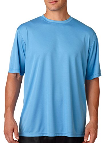 A4 Men's Cooling Performance Crew Short Sleeve, Light Blue, Large