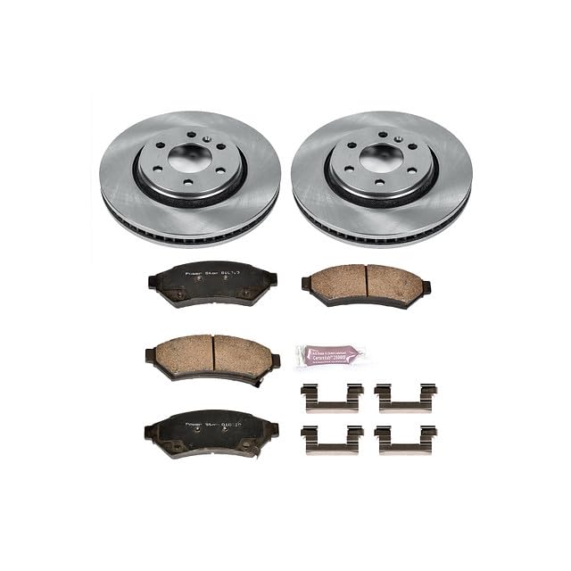 Image of PowerStop Front Brake Kit for Buick Terraza 2006-07 |Chevrolet Uplander 2006-09 |Pontiac Montana 2006-09 |Saturn Relay 2006-07 - Z17 Ceramic Brake Pads & Disc Rotors Replacement, KOE4602