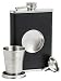 Shot Flask - Stainless Steel 8 oz Hip Flask, Built-in Collapsible 2 Oz. Shot Glass & Flask Funnel - Everything You Need to Pour Shots on the Go - BarMe Brand