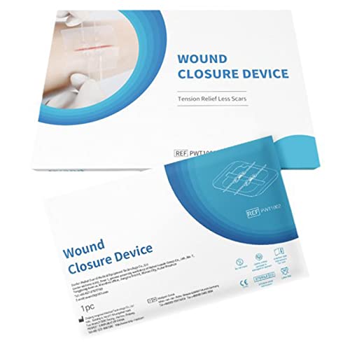 Zinnor 4Pcs Wound Closure Zipper Stitch, Efficient Emergency Zipper Stitch Adhesive Bandages Wound Closure Zipper For First Aid And Wound Care 2.4*2.8 Inch (Pack Of 4) #TOP5