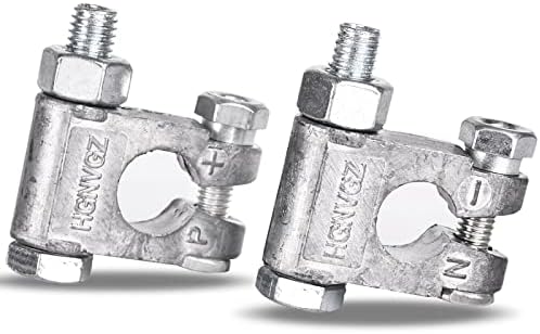 Battery Terminals,Anti-Corrosion Battery Terminal Connectors,Quick Release Military Battery Terminal,Heavy Duty Battery Terminal Set for Marine Car Boat RV and Vehicles (1 Pair)