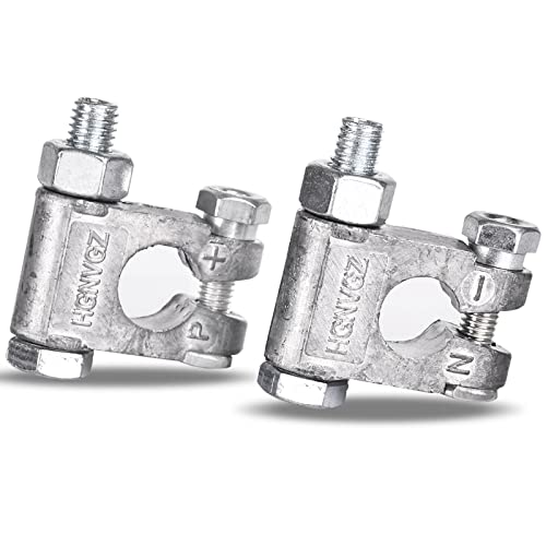 Image of Battery Terminals,Anti-Corrosion Battery Terminal Connectors,Quick Release Military Battery Terminal,Heavy Duty Battery Terminal Set for Marine Car Boat RV and Vehicles (1 Pair)
