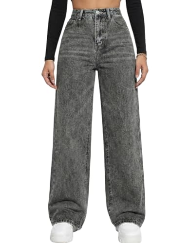 Image of ODDMONEKY Baggy Jeans for Women || Relaxed Fit Wide Leg High Rise Jeans for Women (Wjeans-8)