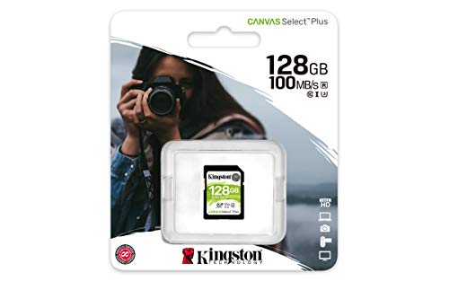 Kingston 128Gb Sdxc Canvas Select Plus 100Mb/S Read Class 10 Uhs-I U1 V30 Memory Card (Sds2/128Gb) #TOP2