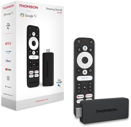THOMSON Streaming Stick 140 TV Stick 4K UHD Dolby Atmos Android TV Media Player - Görsel 1