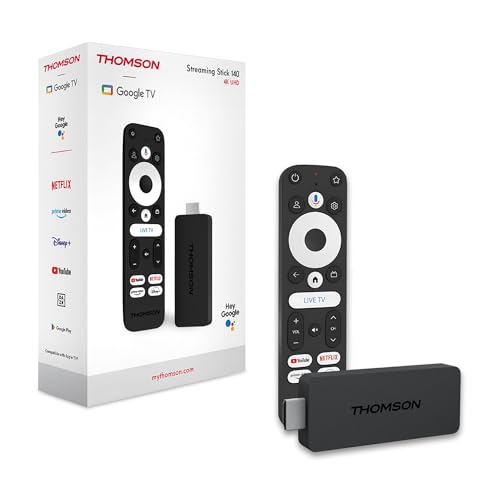 Thomson Google TV Streaming Stick 140, 4K UHD, Google...