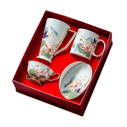BJH Taza de café Taza de café de Porcelana de Hueso Creativa Taza de cerámica de Personalidad de Tendencia Taza de Agua…