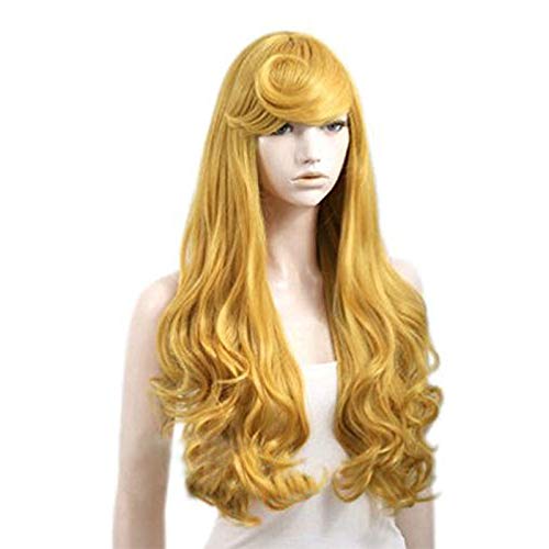 Parrucca Bionda Lunga Raperonzolo Per Costume Halloween &ndash; Resistente Al Calore