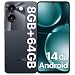 Produktbild UMIDIGI G9A Smartphone, Android 14 Go Handy Ohne Vertrag, 8GB+64GB/1TB Mobile Phone, 6.75 Zoll HD Display, 4G Dual SIM Simlockfreie Handys, Octa-Core Prozessor, 13MP+8MP Kamera/5000mAh Akku - Noir