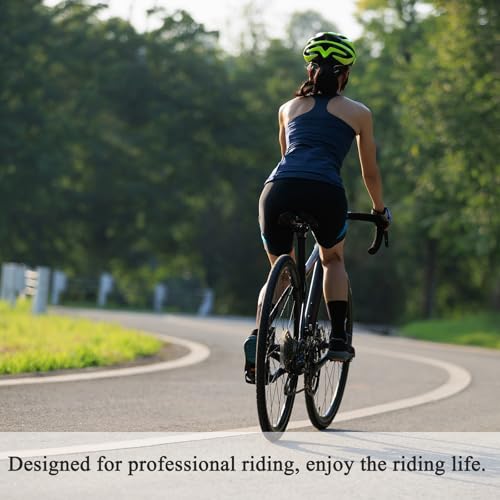 flintronic Pantalones de Ciclismo Mujer con Gel 3D, Calzoncillos Ciclismo Mujer, Elásticos Pantalones Cortos de Ciclismo, Malla Transpirable Acolchada Ropa Interior de Ciclismo, XL - imagen 2