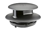 Flettner TCX-2 Van Wind Driven Roof Vent in Black Standard Size Fitting