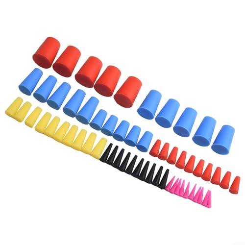 60 Stück Hochtemperatur-Abdeckkegel für Pulverbeschichtung, Silikon, konisch, hitzebeständig bis 260 °C, säure- und alkalibeständig, für Autolackierung, für Hydro