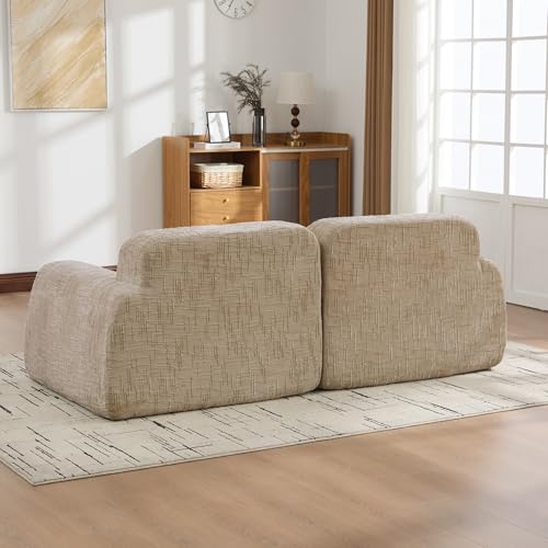 Sofá modular de chenilla con espuma alta elasticidad 30D de diseño premium 4