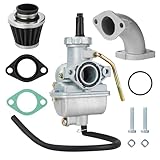 【アルミ製】キャブレター PC20 PZ20 Jetsetmoto キャブレターセット マニホールド パワーフィルター 交換 本体 VM22 ホンダ モンキー ゴリラ カブ DAX ATV 4st dax シャリー ジャズ jazz R&P バイク用 汎用 修理用