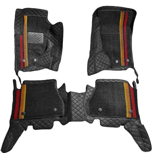 Tapis de sol voiture noir KIA Sorento 2002-2008 BL 5 places