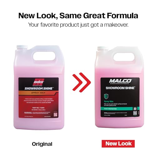 Malco Showroom Shine Spray Car Wax – Best Car Wax Spray for Professional Finish/Easy to Use Instant Detailer Spray/Cleans and Waxes Painted Surfaces, Metal and Glass / 1 Gallon (110401) - Image 4