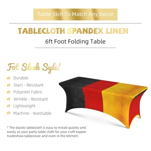 Nappe rectangulaire extensible facile à nettoyer motif Allemagne - 6