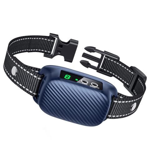 PUMJAG Dog Bark Collar, Smart Automatic Anti Bark Collar with 8 Sensitivity for Large Medium Dogs-D1