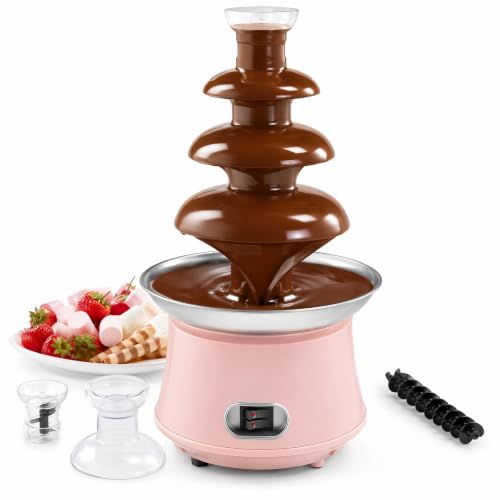 Chocolate Fountain Machine 4-Tier Stainless Steel 2.2L Capacity