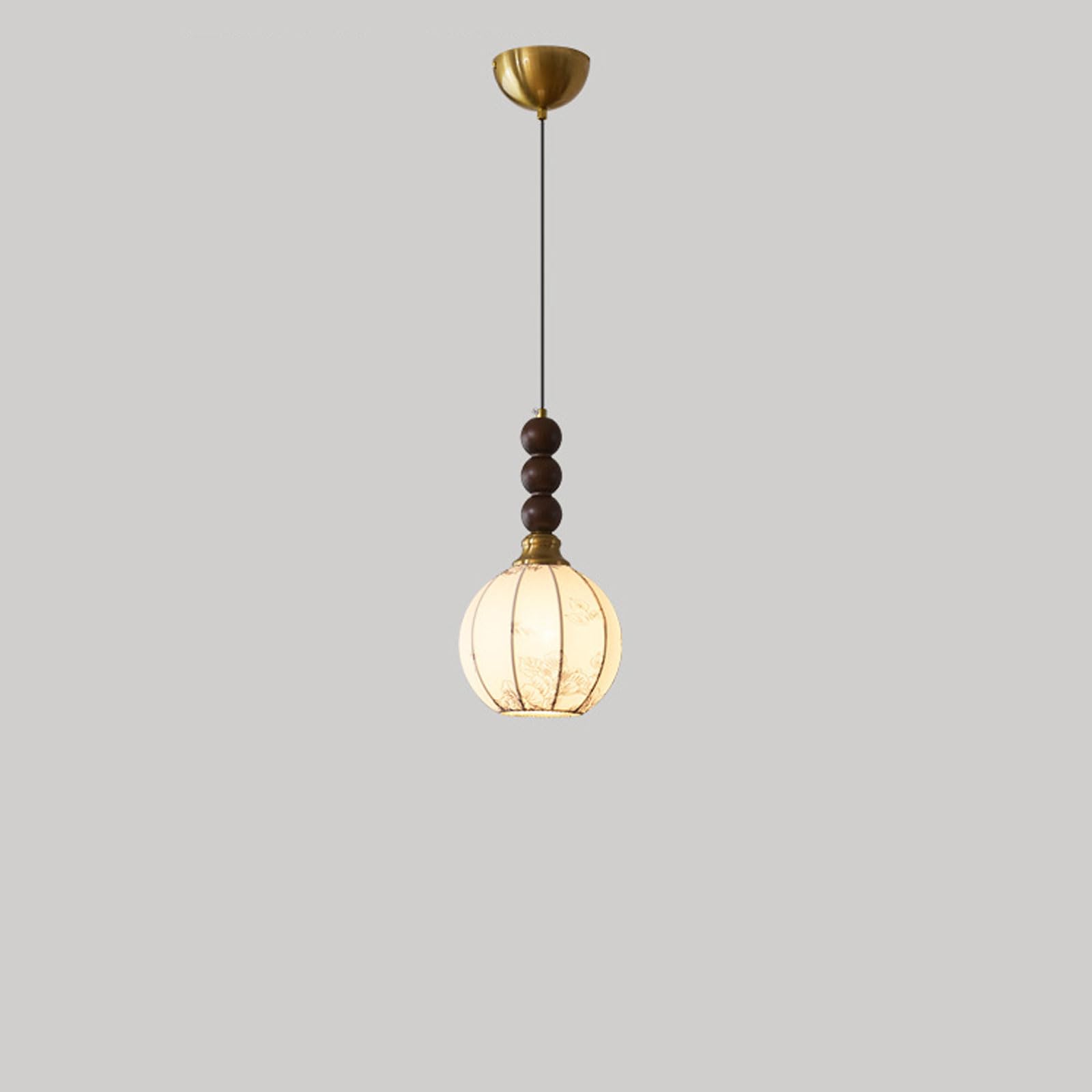 Rszcsmo Multicolor Southeast Asian Retro Ironwork Pendant Light Simple Bedside Hanging Lampe26 Single-Head Chandelier Entrance Bar Corridor Lighting Fixture