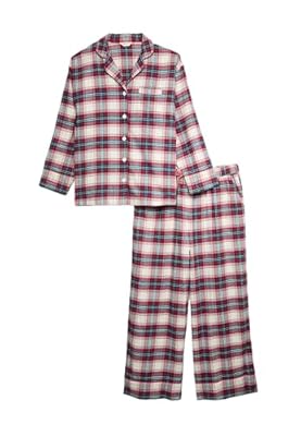 Marks & Spencer Pijama Puro algodón navideño Familiar de Cuadros Mujeres UK 12 (EU 40) | Ya disponible en tu tienda friki favorita! En mundofriki.es!