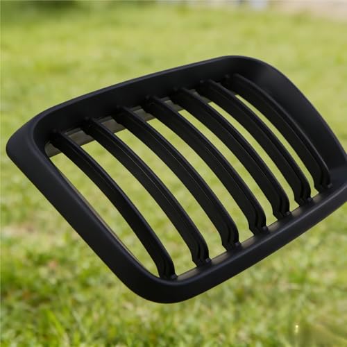 Calandre centrale avant BMW X5 E53 résout grilles cassées noir mat 2pcs - 3