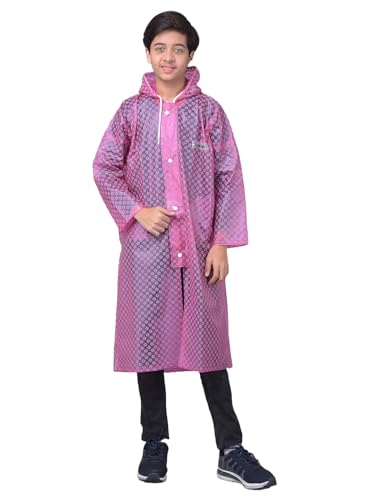 Image of Dollar Rainguard Kid's PVC Full Sleeve Solid Raincoat with Adjustable Hood and Pocket
