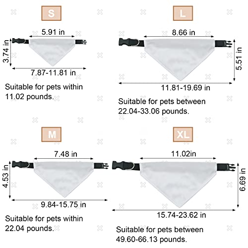 HACRAHO Sublimation Blank Dog Bandana - Image 2