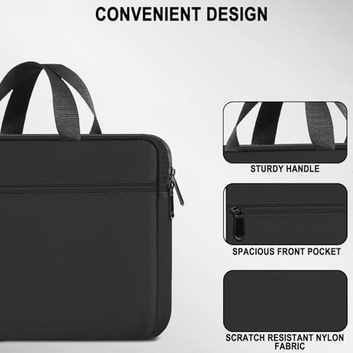 Image of Laptop Bag 15.6 Inch, Durable Briefcase Handbag Protective Computer Case