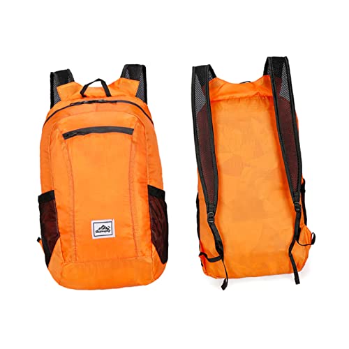 Mochila deportiva impermeable YARNOW ligera y plegable naranja miniatura 1