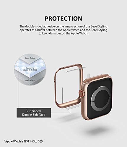Image of Ringke Bezel Styling for Apple Watch 44mm Case Cover for Series 4 (2018) - AW4-02 (Apple Watch is NOT INCLUDED)