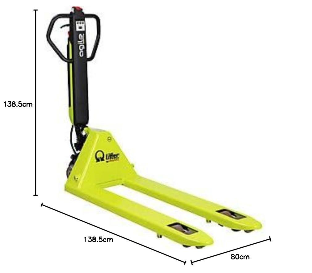 Pramac | Semi-Elektro-Paletthubwagen Agile Plus | Tragfähigkeit 1200 kg, QuickLift, Gabel-LxB 950 x 525 mm