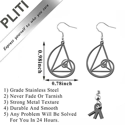 PLITI Golden Ratio Earrings For Math Lover Fibonacci Spiral Gift Sacred Geometry Math Jewelry Mathematician Gift2