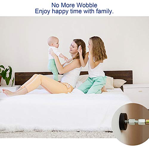 4Pcs Bed Frame Anti-Shake Tools,Adjustable Bed Frame Headboard Stoppers Antishake Fixer,With 8 Hex Nuts No More Wobble,Telescopic Support Stabilizer For Room Wall,For Beds Sofas Cabinets,Easy Install #TOP5