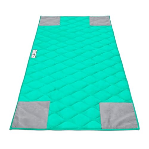 Paw Inspired PopCorner Guinea Pig Cage Liners | Washable Fleece Bedding or Pet Bed Mat for Small Animals | Super Absorbent Pee Pad with Reinforced Corners and Waterproof Bottom (C&C 2x4, Green) - image 8
