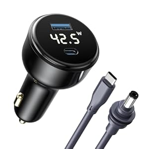 XLTTYWL Starlink Mini 12 V Kabel – Star Link Mini-sigarettenaanstekeradapter voor in de auto en gelijkstroomkabel 12 V-24 V met digitaal display, oplaadkabel met USB Type-C-aansluiting, 3 m