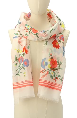 kate spade new york Women's Whimsical Garden Oblong Scarf, Stylish & Lightweight Fashion Accessory2