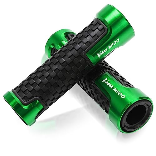 Poignées guidon moto Y&amaha V-Max VMAX 1200 1985-2007 accessoires 22mm vert