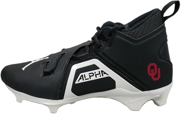 Nike Jordan Alpha Menace Pro 3 Oklahoma Sooners PE 'Player Edition' Men's Football Cleats 'Black/White' (DH3368-004) - Size 17