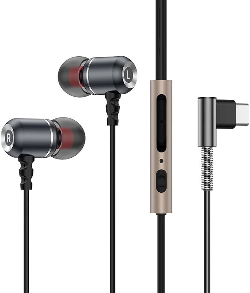Amazon.co.jp: typeC有線イヤホン 90°L字デザイン ゲーム＆音楽