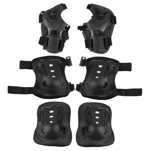 GALPADA Knee Elbow Pads Set for Boys and Girls 6 Pieces Protective Gear for Cycling Skateboarding