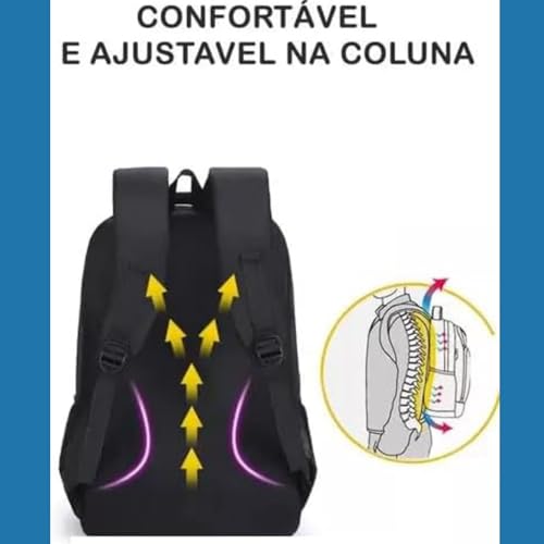Mochila Executiva Escola Trabalho Escolar Notebook Resistente Viagens Masculino/Feminino-Thee Brothe
