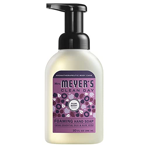 Mrs. Meyer's Clean Day Foaming Hand Soap, 10 Oz. Variety Pack Of 6 Scents (Lemon Verbena, Lavender, Rainwater, Watermelon, Apple, Plumberry Scents) Bundle Of 6 Items #TOP6