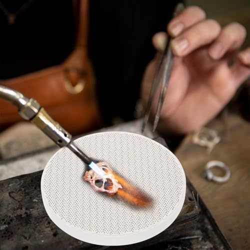 Panneau de soudure pour bijoux en gypse blanc structure alvéolée TEHAUX - 6