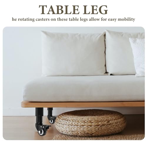 Patas ajustables para muebles con ruedas que nivelan mesas y sofás cojos 4