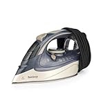 Beldray Powerlite Steam Iron, Ceramic Soleplate, Auto Shut-Off, 200g/min Steam, 320ml Water Tank, 3m Power Cord, Preheat & Ready Indicator Lights, Variable Temperature Control, Titanium, BEL01621F