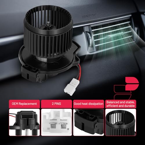 Image of BDFHYK AC Heater Blower Motor Fan 75121 Compatible with Mazda 2016-2020 CX-9 Sport Utility (Rear), Compatible with Scion 2012-2015 iQ Hatchback,HVAC Blower Motor Assembly Replacement for 87103-74031